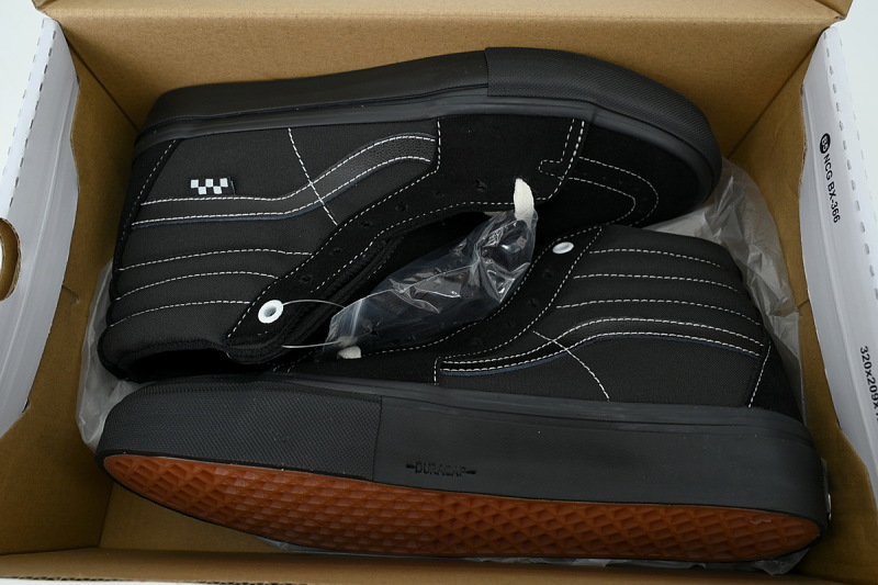 【AB1X7】PRO166V 万斯 经典高帮时尚板鞋 VN0A5FCCBLK Vans Skate Classics SK8 HI Retro Skateboarding Shoes Black