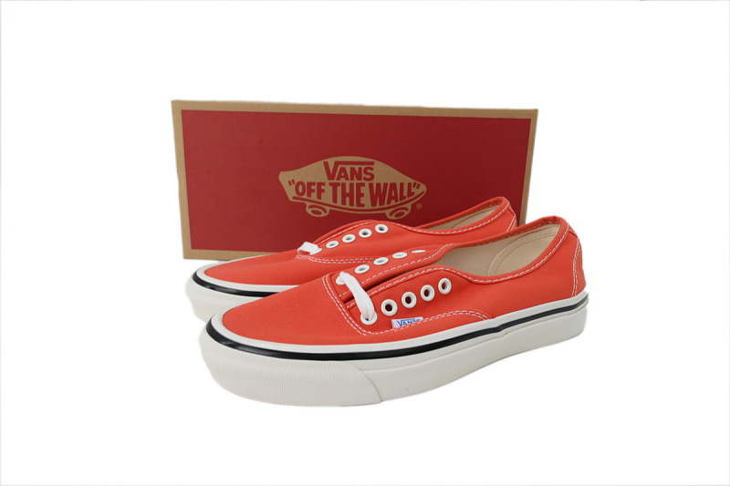 【AB7X7】安娜海姆脏橘 万斯 经典低帮时尚板鞋 VN0A38ENMR8 Vans Authentic 44 DX 'Orange White'