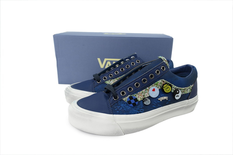 【AB3X7】徽章蓝彩 万斯 经典低帮时尚板鞋 Vans Old Skool 36 LX 'Souvenir Pack - Blue'