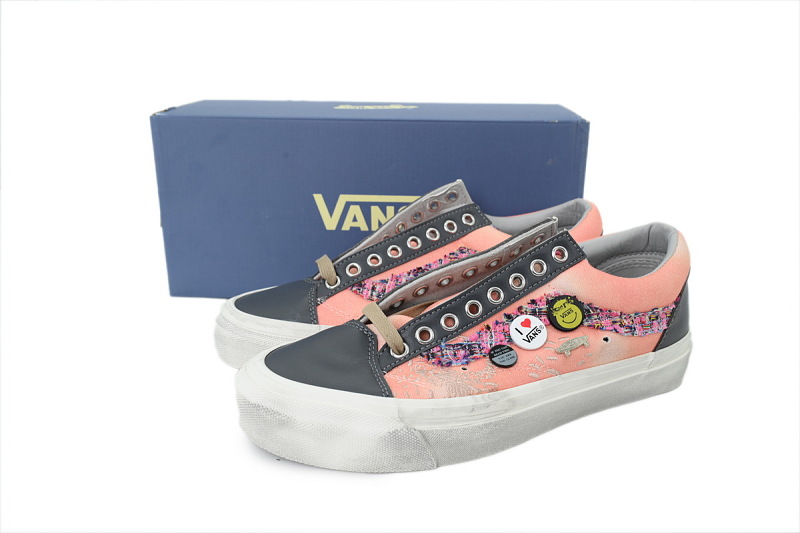 【AB3X7】徽章粉彩 万斯 经典低帮时尚板鞋 Vans Old Skool 36 LX 'Souvenir Pack - Pink'
