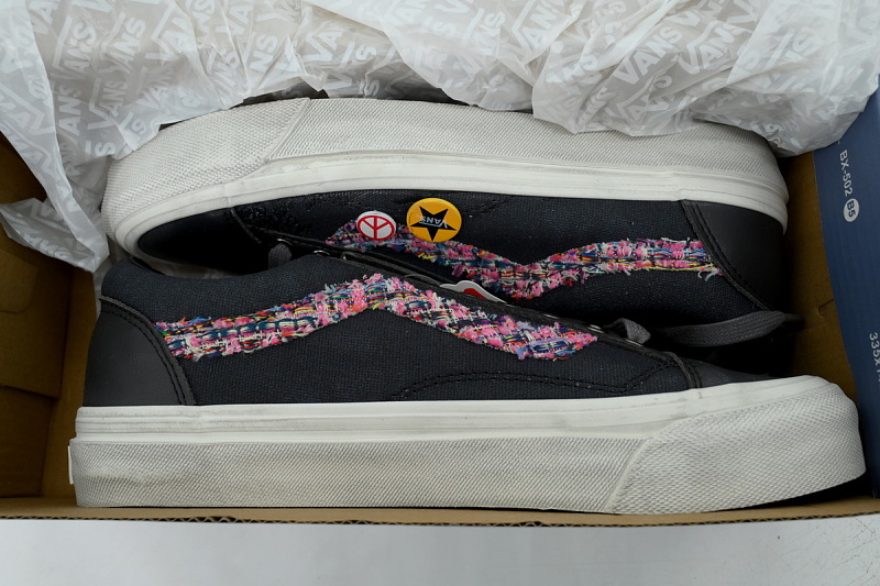 【AB3X7】徽章黑布 万斯 经典低帮时尚板鞋 Vans Old Skool 36 LX 'Souvenir Pack - Black'