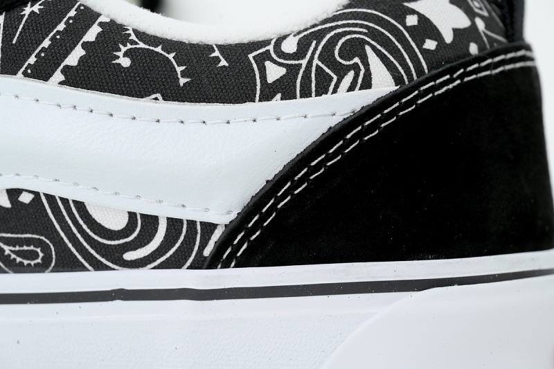 【AB6X7】面包腰果花 万斯 经典低帮时尚板鞋 VN0007QDBMW BEDWIN&THE HEARTBREAKERS×Vault by Vans Knu Skool VLT LX"Black"