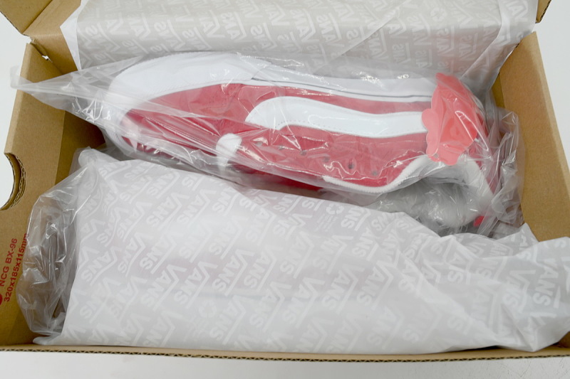 【AB6X7】面包大红 万斯 经典低帮时尚板鞋 VN0009QCJV6 Vans Knu Skool 'Red White'