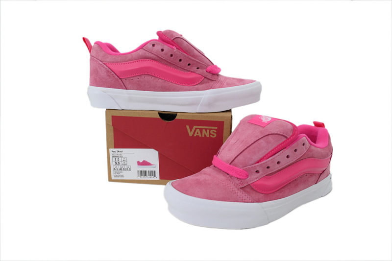 【AB6X7】面包火龙果 万斯 经典低帮时尚板鞋 VN0009QCYU2 Vans Knu-Skool 'Pink Glo'
