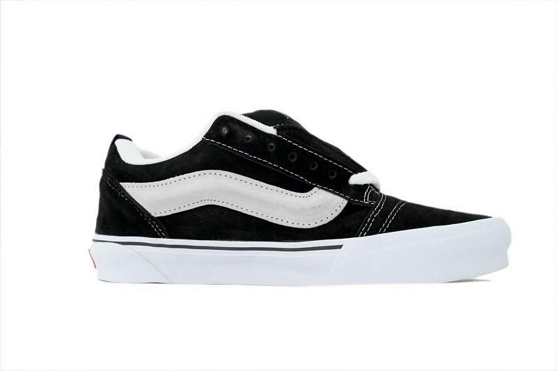 【AB8X7】面包刺绣 万斯 经典低帮时尚板鞋 VN0A7Q5JB3P Vans Vault UA Knu-Skool VR3 LX Imran Potato Black White