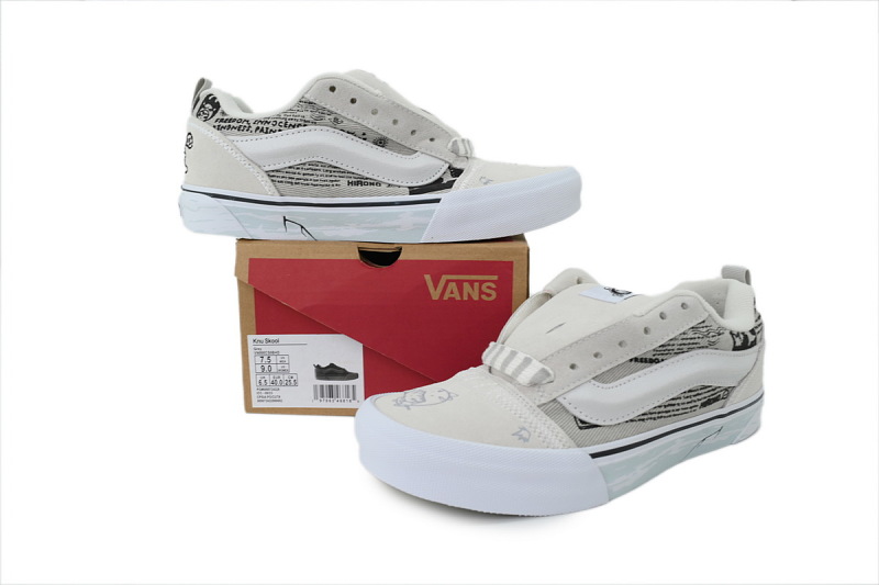 【AB8X7】玛特联名 万斯 经典低帮时尚板鞋 VN000CS0BHD Vans x HIRONO Knu Skool 'White Black'