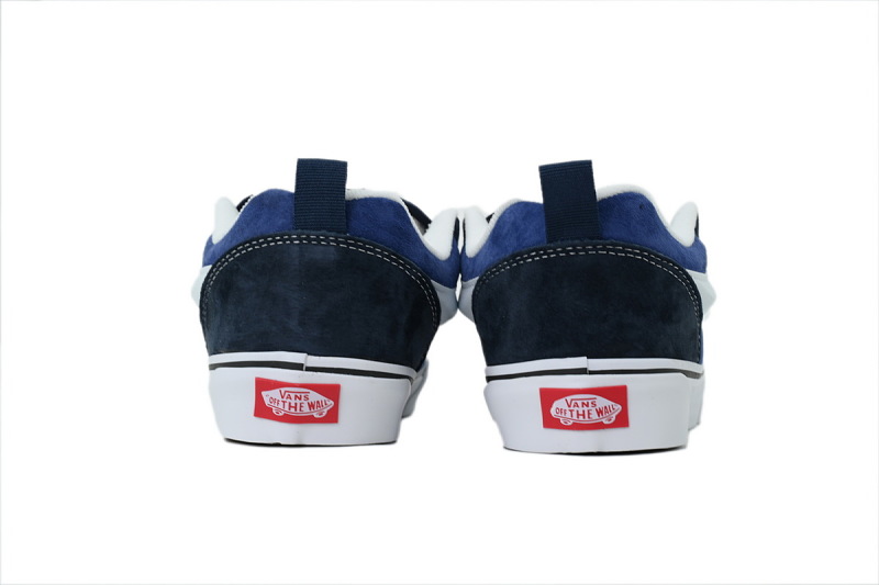【AB6X7】面包蓝白条 万斯 经典低帮时尚板鞋 VN0009QC6BP Vans Knu-Skool 'Navy White'