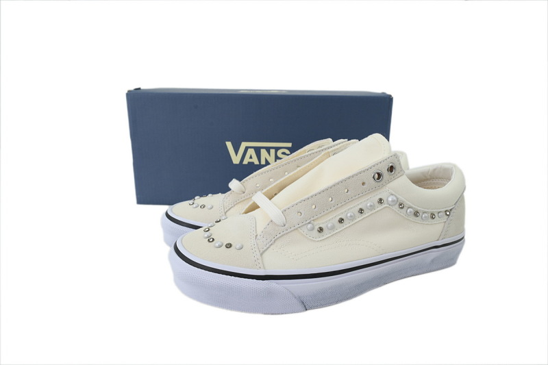 【AB1X7】联名全白 万斯 经典低帮时尚板鞋 Vans Old Skool 36 LX 'Pearlized Pack - Marshmallow'