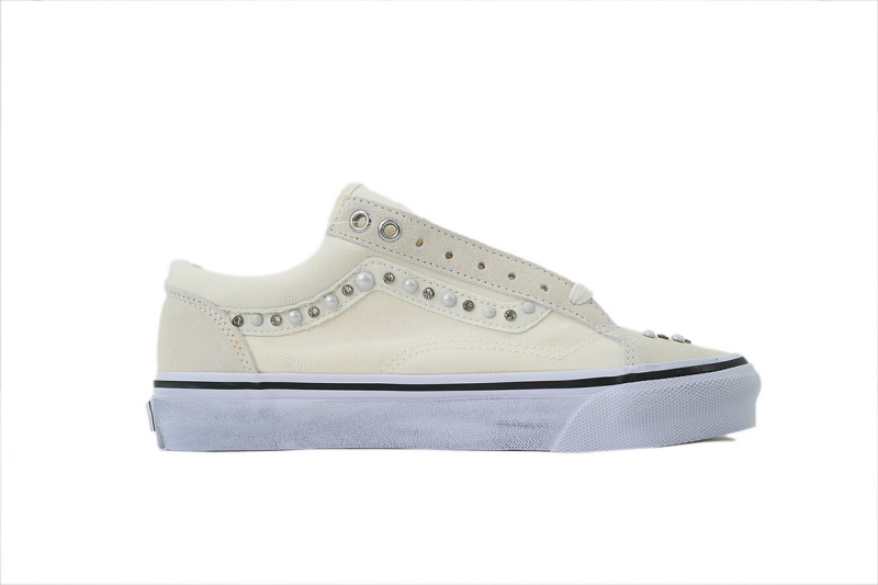 【AB1X7】联名全白 万斯 经典低帮时尚板鞋 Vans Old Skool 36 LX 'Pearlized Pack - Marshmallow'
