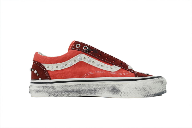 【AB1X7】联名砖红 万斯 经典低帮时尚板鞋 Vans Old Skool 36 'Pearlized Pack - Brown'