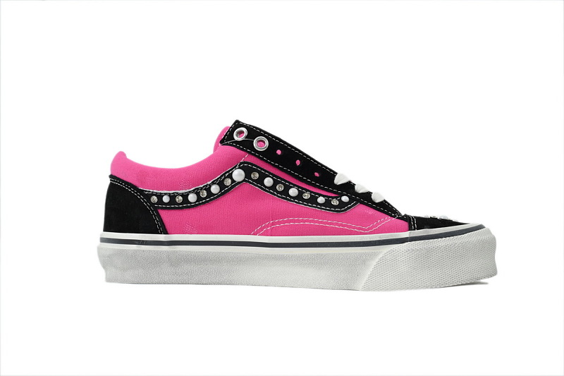 【AB1X7】联名黑粉 万斯 经典低帮时尚板鞋 Vans Old Skool 36 LX 'Pearlized Pack - Fuchsia Red'
