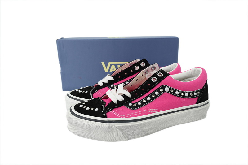 【AB1X7】联名黑粉 万斯 经典低帮时尚板鞋 Vans Old Skool 36 LX 'Pearlized Pack - Fuchsia Red'