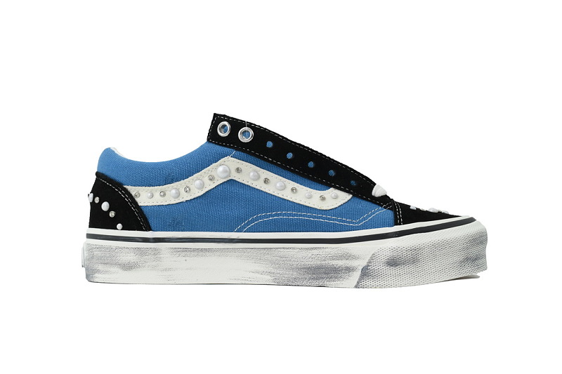 【AB1X7】联名黑蓝 万斯 经典低帮时尚板鞋 Vans Old Skool 36 LX 'Pearlized Pack - Black Navy'