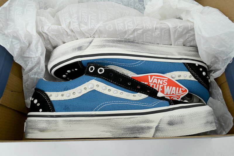 【AB1X7】联名黑蓝 万斯 经典低帮时尚板鞋 Vans Old Skool 36 LX 'Pearlized Pack - Black Navy'