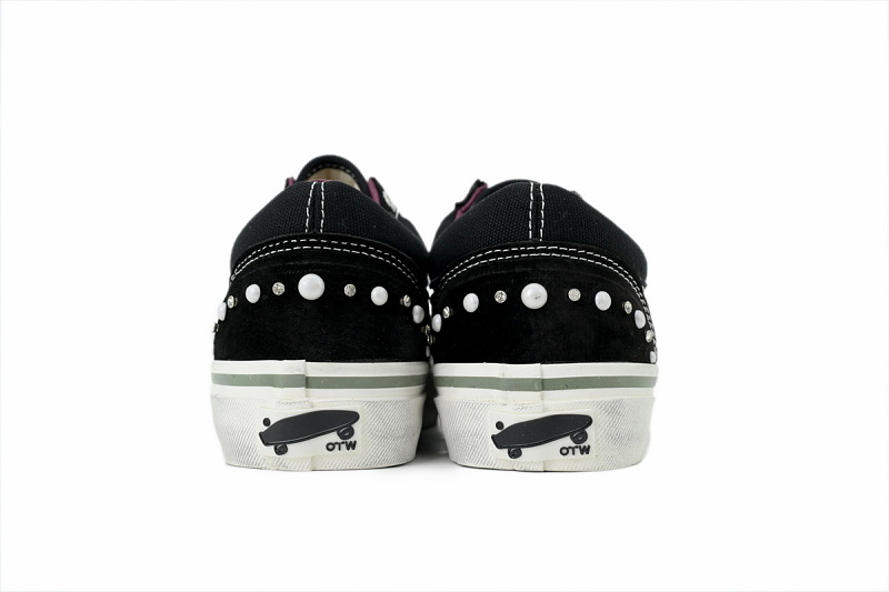 【AB1X7】联名全黑 万斯 经典低帮时尚板鞋 Vans Old Skool 36 'Pearlized Pack - Black'
