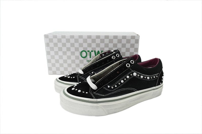 【AB1X7】联名全黑 万斯 经典低帮时尚板鞋 Vans Old Skool 36 'Pearlized Pack - Black'