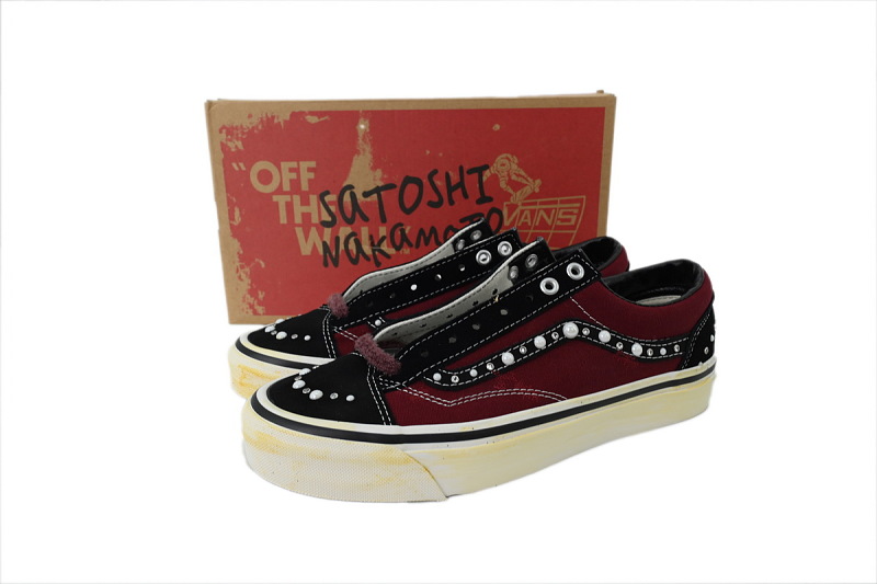 【AB3X7】联名黑红 万斯 SATOSHI NAKAMOTOxVans Old Skool Reissue 36'Pearlized Port Royale'ComplexCon Exclusive