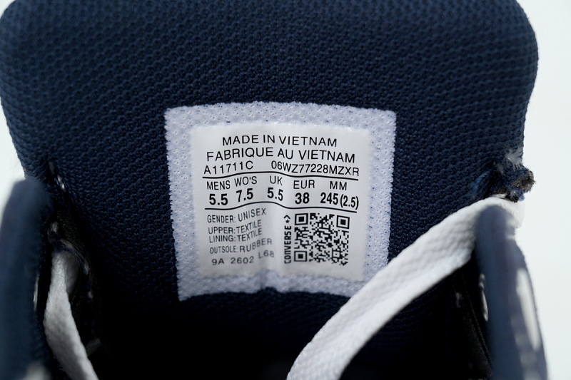 【AH1X7】莫尔登藏蓝低 匡威 低帮休闲鞋 A11711C Converse Chuck Taylor All Star Low 'Navy/Black/White'