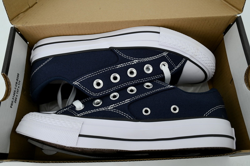 【AH1X7】莫尔登藏蓝低 匡威 低帮休闲鞋 A11711C Converse Chuck Taylor All Star Low 'Navy/Black/White'