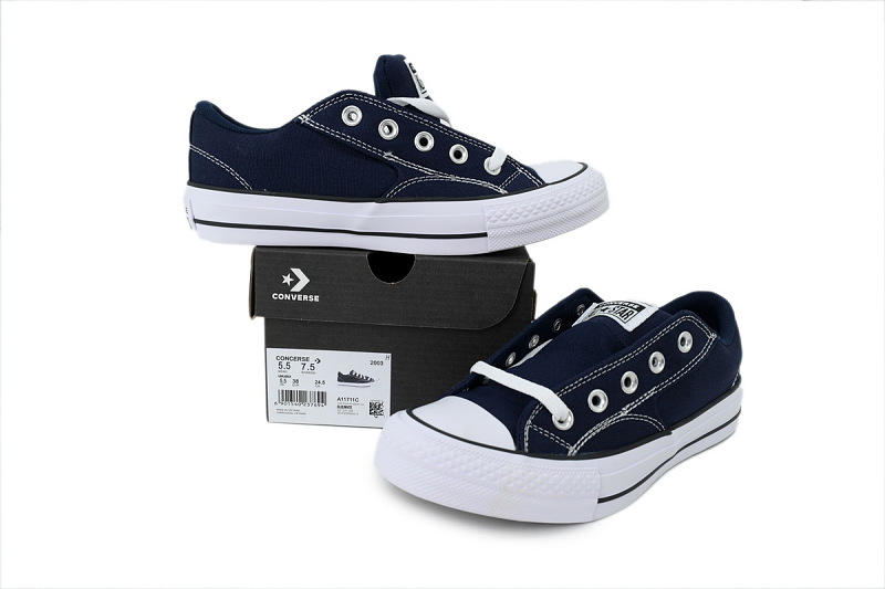 【AH1X7】莫尔登藏蓝低 匡威 低帮休闲鞋 A11711C Converse Chuck Taylor All Star Low 'Navy/Black/White'