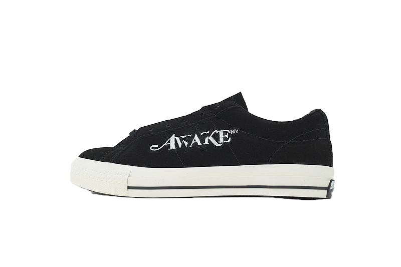 【AH2X7】刺绣木村黑低 匡威 低帮刺绣休闲鞋 A07143C Awake NY x Converse One Star Pro Low 'Black'