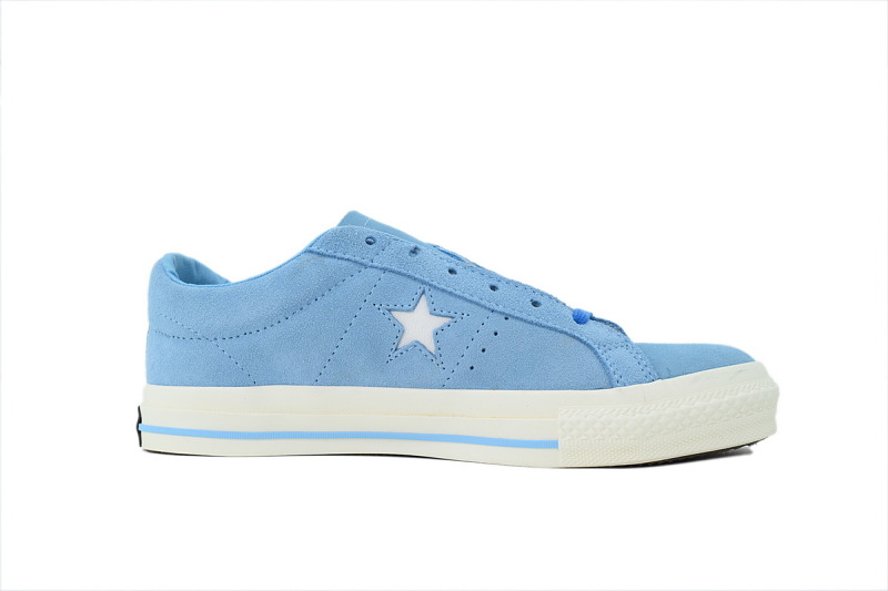 【AH2X7】刺绣木村蓝低 匡威 低帮刺绣休闲鞋 A07642C Awake NY x Converse One Star Pro Low 'Blue'