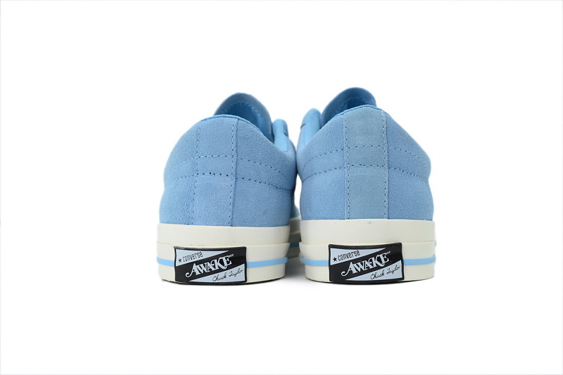 【AH2X7】刺绣木村蓝低 匡威 低帮刺绣休闲鞋 A07642C Awake NY x Converse One Star Pro Low 'Blue'