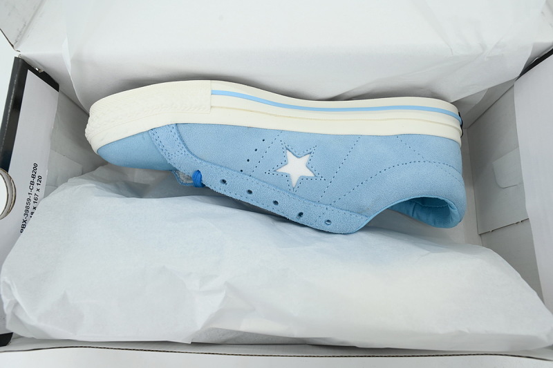 【AH2X7】刺绣木村蓝低 匡威 低帮刺绣休闲鞋 A07642C Awake NY x Converse One Star Pro Low 'Blue'