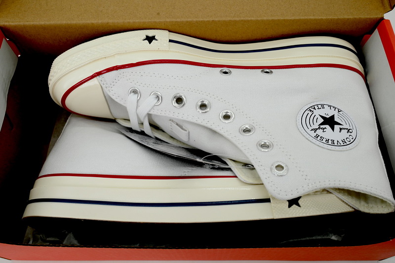 【AH7X7】三代白高 匡威 1970X高帮帆布休闲鞋 A24227C Converse CHUCK 70 X Canvas Shoes White