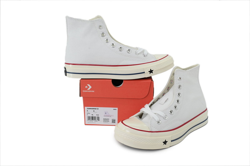 【AH7X7】三代白高 匡威 1970X高帮帆布休闲鞋 A24227C Converse CHUCK 70 X Canvas Shoes White