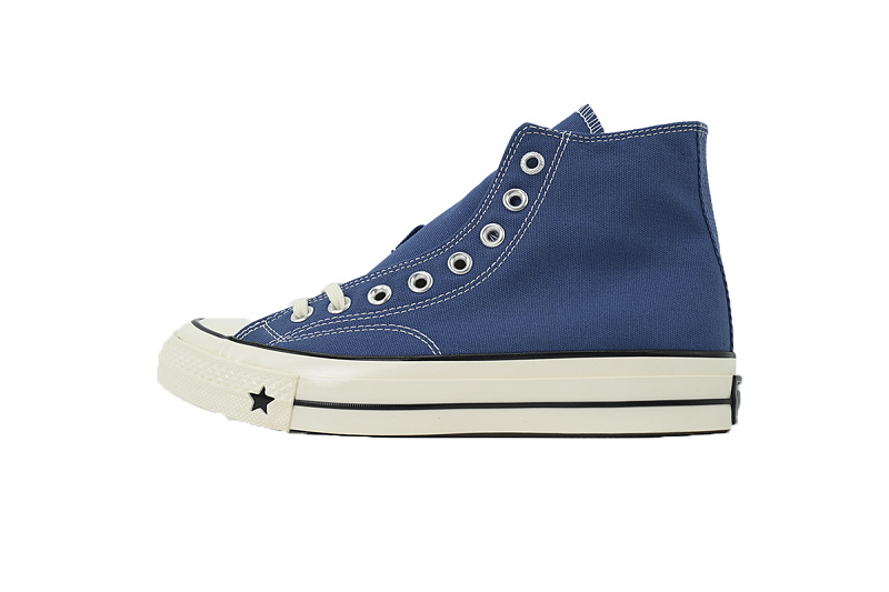 【AH7X7】三代海军蓝高 匡威 1970X高帮帆布休闲鞋 A24231C Converse CHUCK 70 X Canvas Shoes Blue Mist