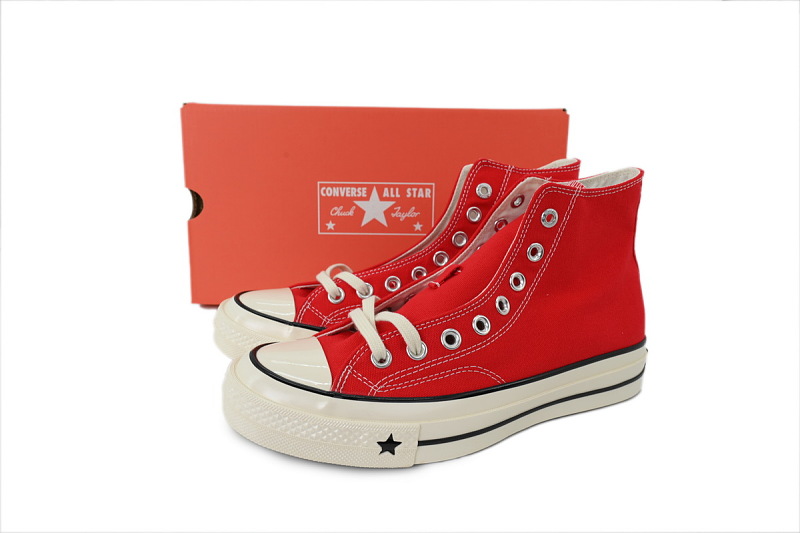 【AH7X7】三代大红高 匡威 1970X高帮帆布休闲鞋 A24232C Converse CHUCK 70 X Canvas Shoes Red