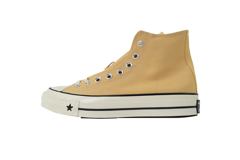 【AH7X7】三代黄高 匡威 1970X高帮帆布休闲鞋 A24233C Converse CHUCK 70 X Canvas Shoes Yellow