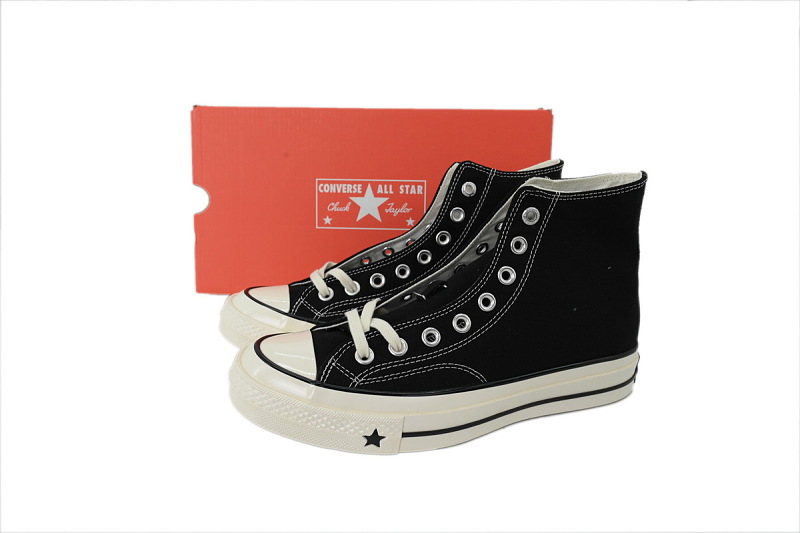 【AH7X7】三代黑高 匡威 1970X高帮帆布休闲鞋 A24225C Converse CHUCK 70 X Canvas Shoes Black White