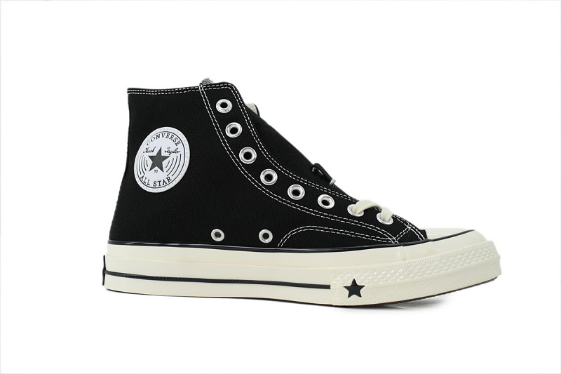 【AH7X7】三代黑高 匡威 1970X高帮帆布休闲鞋 A24225C Converse CHUCK 70 X Canvas Shoes Black White