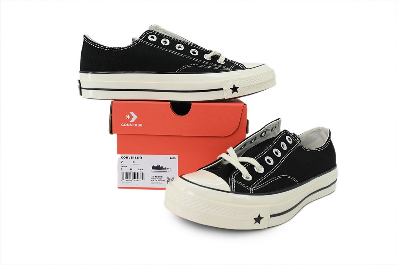yupoo_398853_61ef2ec4.jpg 【AH7X7】三代黑低 匡威 1970X低帮帆布休闲鞋 A24228C Converse CHUCK 70X Canvas Shoes Unisex Low Top Black