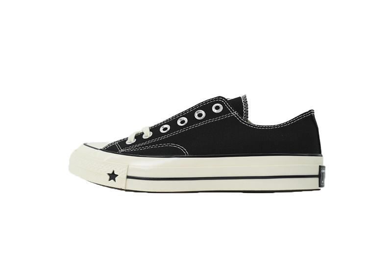 【AH7X7】三代黑低 匡威 1970X低帮帆布休闲鞋 A24228C Converse CHUCK 70X Canvas Shoes Unisex Low Top Black