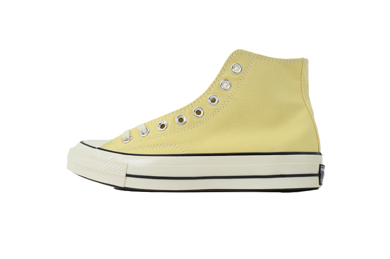 【AH5X7】奶油黄高 匡威 1970s高帮帆布休闲鞋 A00458C Converse Chuck 70 High 'Grey Lemon'