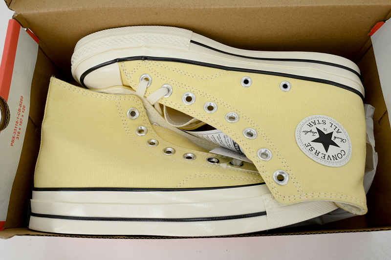 yupoo_399105_18bc9adc.jpg 【AH5X7】奶油黄高 匡威 1970s高帮帆布休闲鞋 A00458C Converse Chuck 70 High 'Grey Lemon'