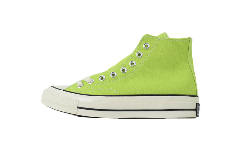 【AH5X7】荧光绿高 匡威 1970s高帮帆布休闲鞋 172141C Converse Chuck 70 High 'Lime Twist'