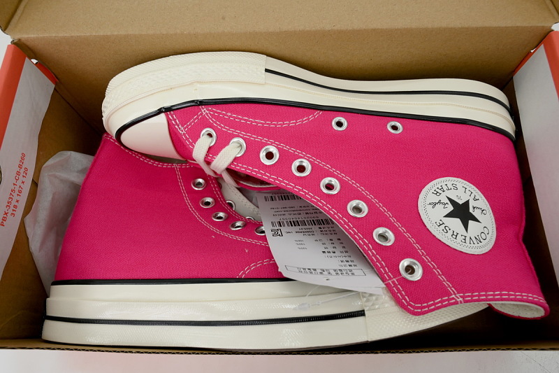 【AH5X7】玫红高 匡威 1970s高帮帆布休闲鞋 161442C Converse Chuck 70 Hi Top 'Summer League'
