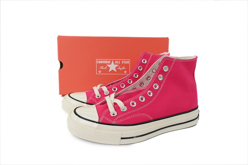 【AH5X7】玫红高 匡威 1970s高帮帆布休闲鞋 161442C Converse Chuck 70 Hi Top 'Summer League'