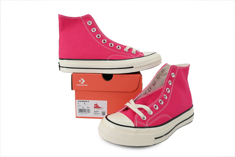 【AH5X7】玫红高 匡威 1970s高帮帆布休闲鞋 161442C Converse Chuck 70 Hi Top 'Summer League'
