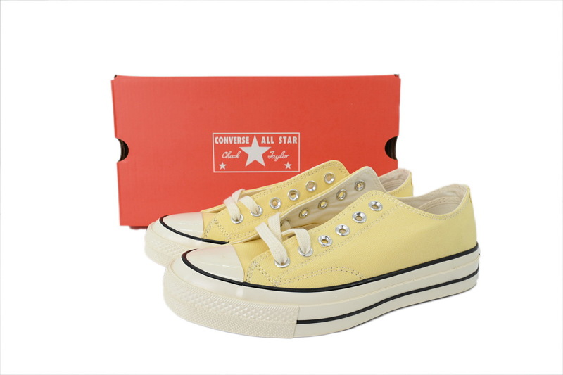 【AH5X7】奶油黄低 匡威 1970s低帮帆布休闲鞋 170793C Converse Chuck 70 Low 'Banana Cake'