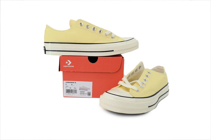 【AH5X7】奶油黄低 匡威 1970s低帮帆布休闲鞋 170793C Converse Chuck 70 Low 'Banana Cake'