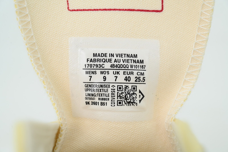 【AH5X7】奶油黄低 匡威 1970s低帮帆布休闲鞋 170793C Converse Chuck 70 Low 'Banana Cake'