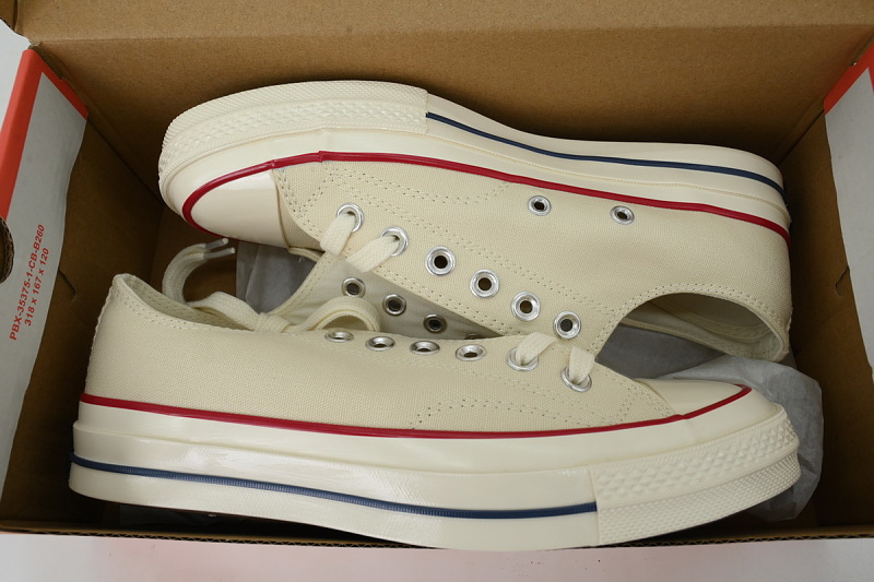 【AH5X7】米低 匡威 1970s低帮帆布休闲鞋 162062C Converse Chuck 70 Low Top 'Parchment'