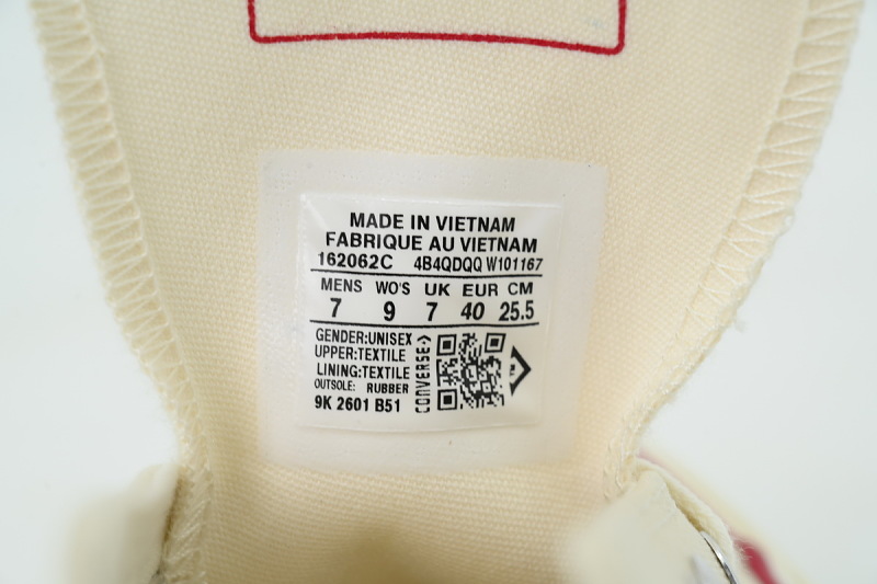 【AH5X7】米低 匡威 1970s低帮帆布休闲鞋 162062C Converse Chuck 70 Low Top 'Parchment'