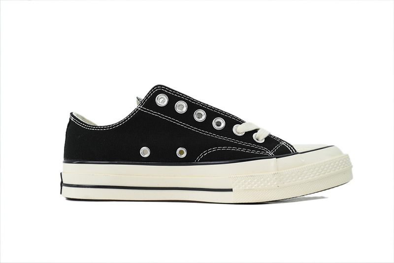 【AH5X7】黑低 匡威 1970s低帮帆布休闲鞋 162058C Converse Chuck 70 Low 'Black'