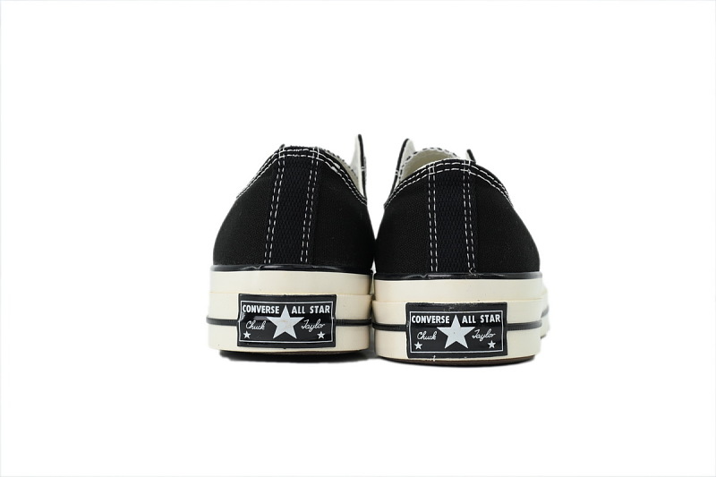 【AH5X7】黑低 匡威 1970s低帮帆布休闲鞋 162058C Converse Chuck 70 Low 'Black'
